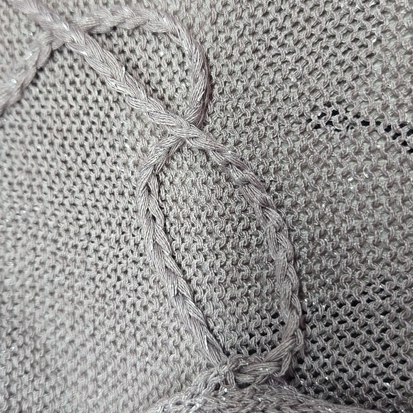 Silver Shimmer Sheer Swim Coverup in Dusty Mauve sz M - Picture 7 of 7